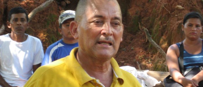 STAS-Vorsitzender Tomás Membreño. Spendenaktion Honduras BanaFair